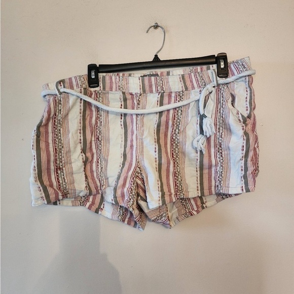 Natural Reflections Shorts Size XXL Womens Multi-Color Striped Geometric - Picture 1 of 3